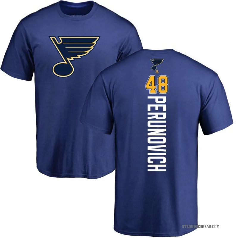 Scott Perunovich T-Shirt | Authentic St. Louis Blues Scott Perunovich T ...